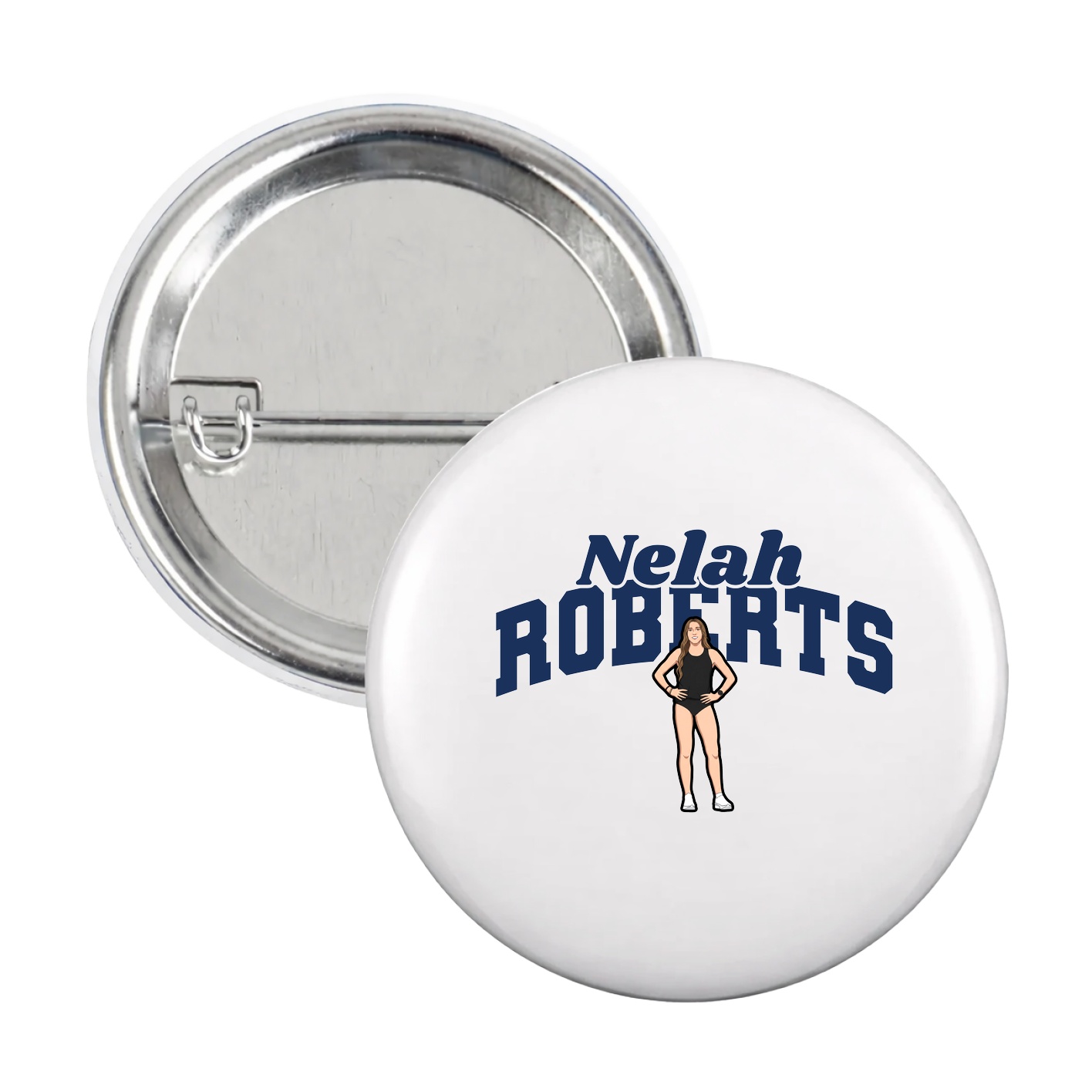 Game Day Button — Signature Arch in White