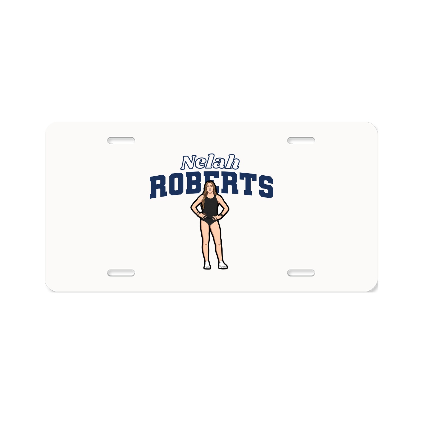 License Plate — Name Arch in Classic