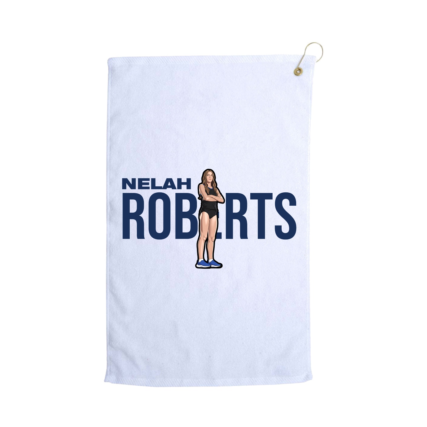 Golf Towel — Player Name in White