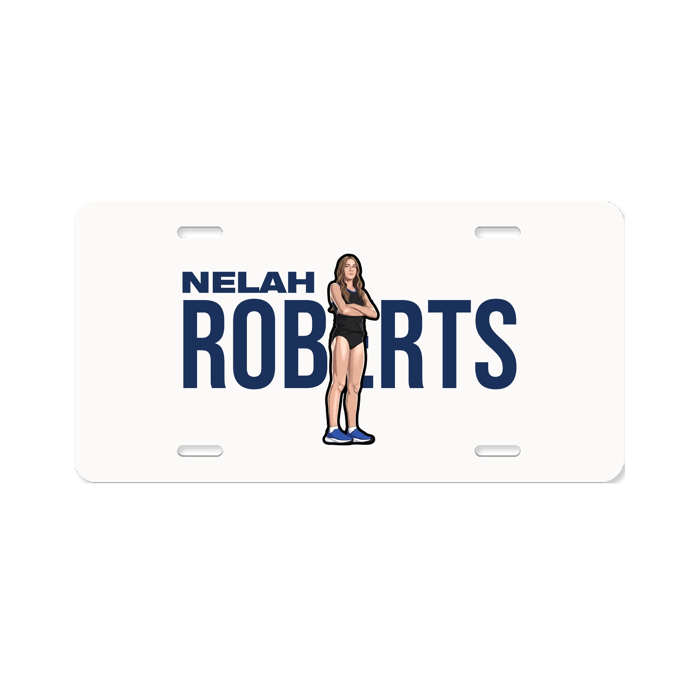 License Plate — Player Name in Classic