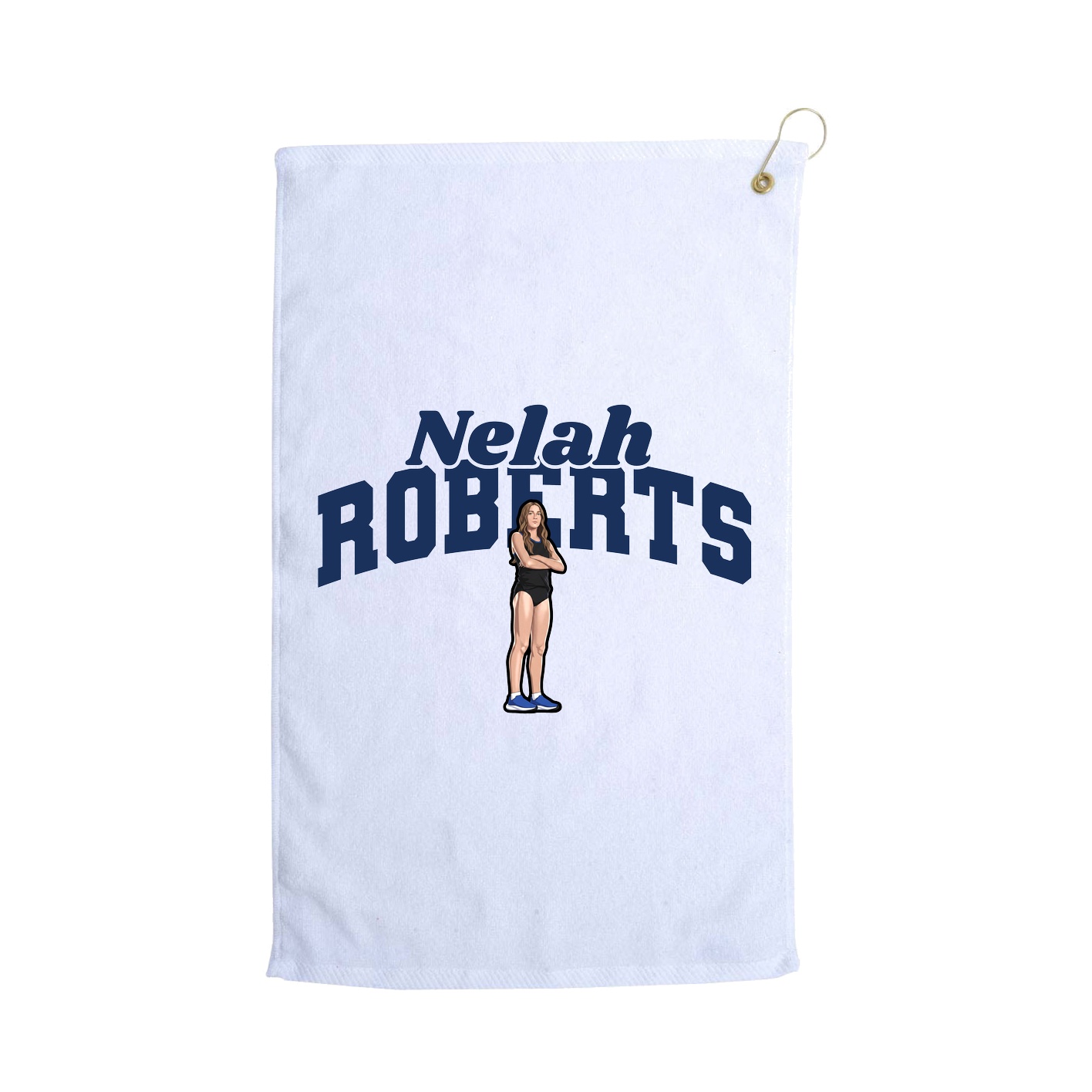 Golf Towel — Signature Arch in White