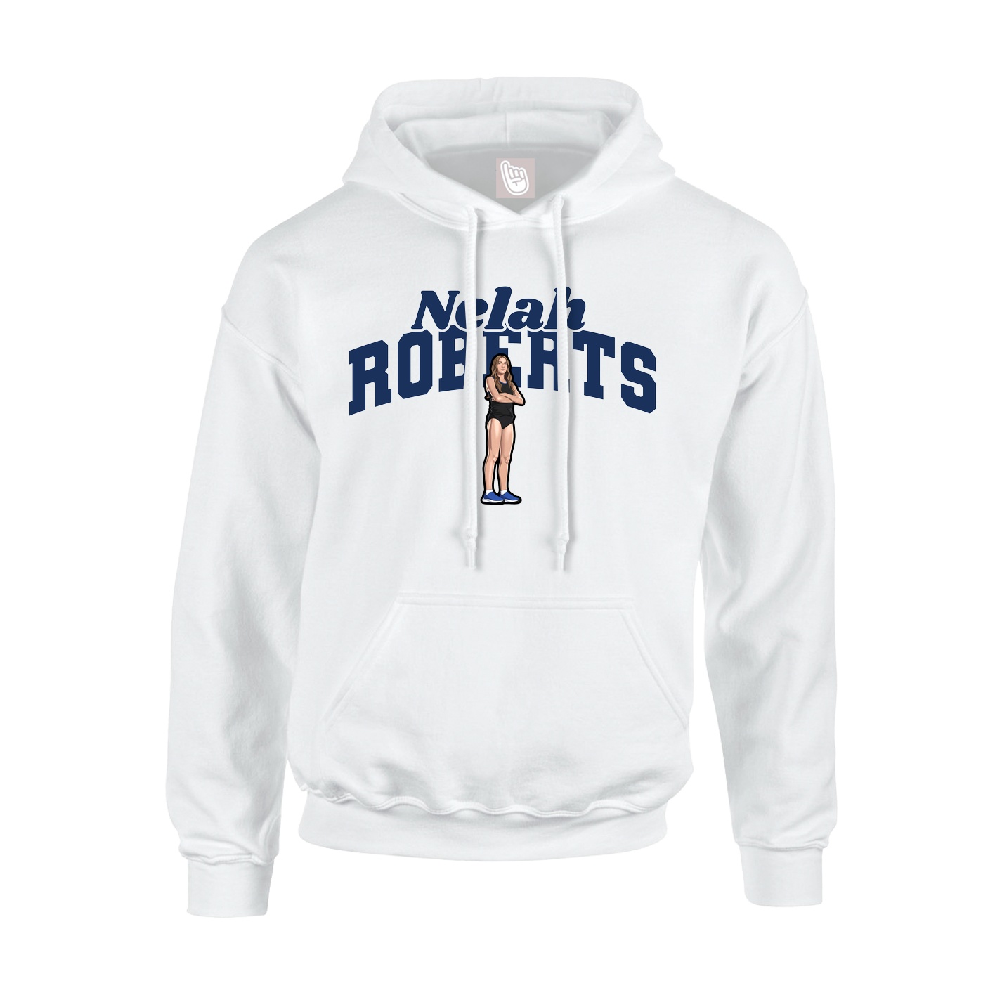 Hoodie — Signature Arch in White