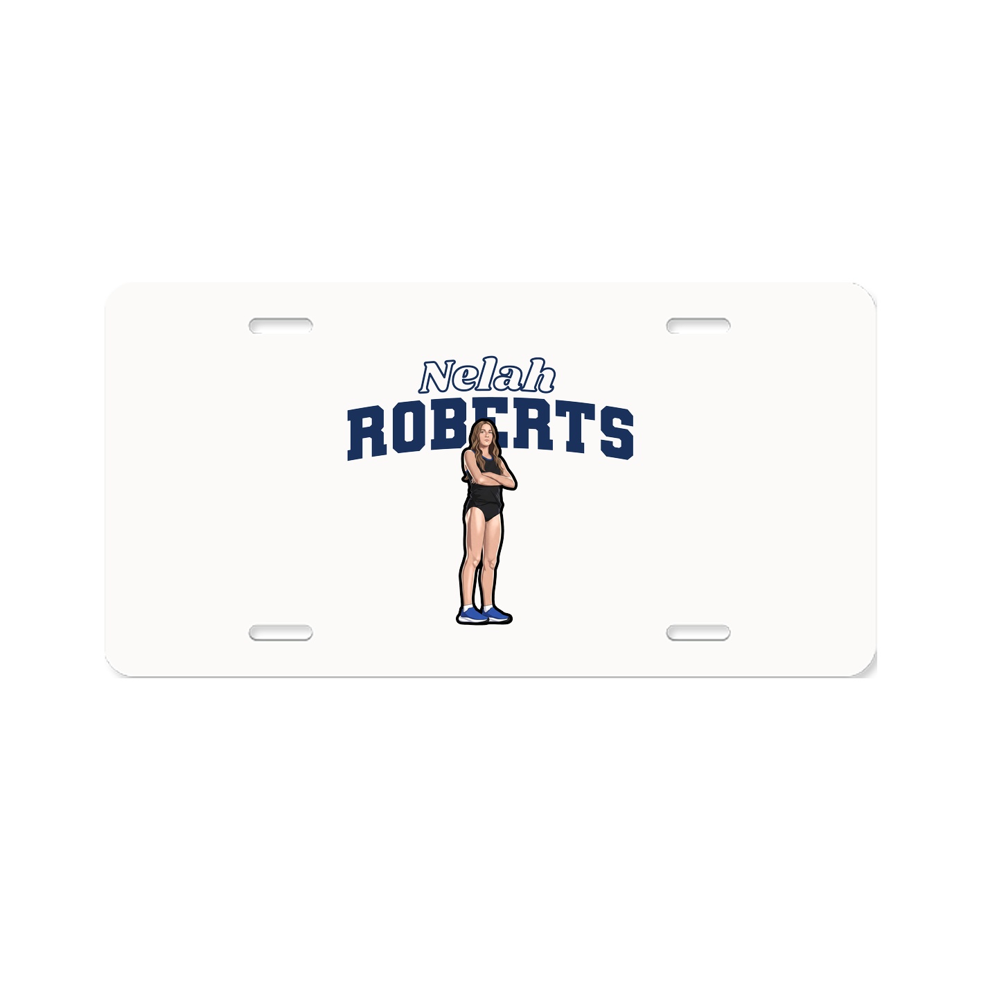 License Plate — Name Arch in Classic