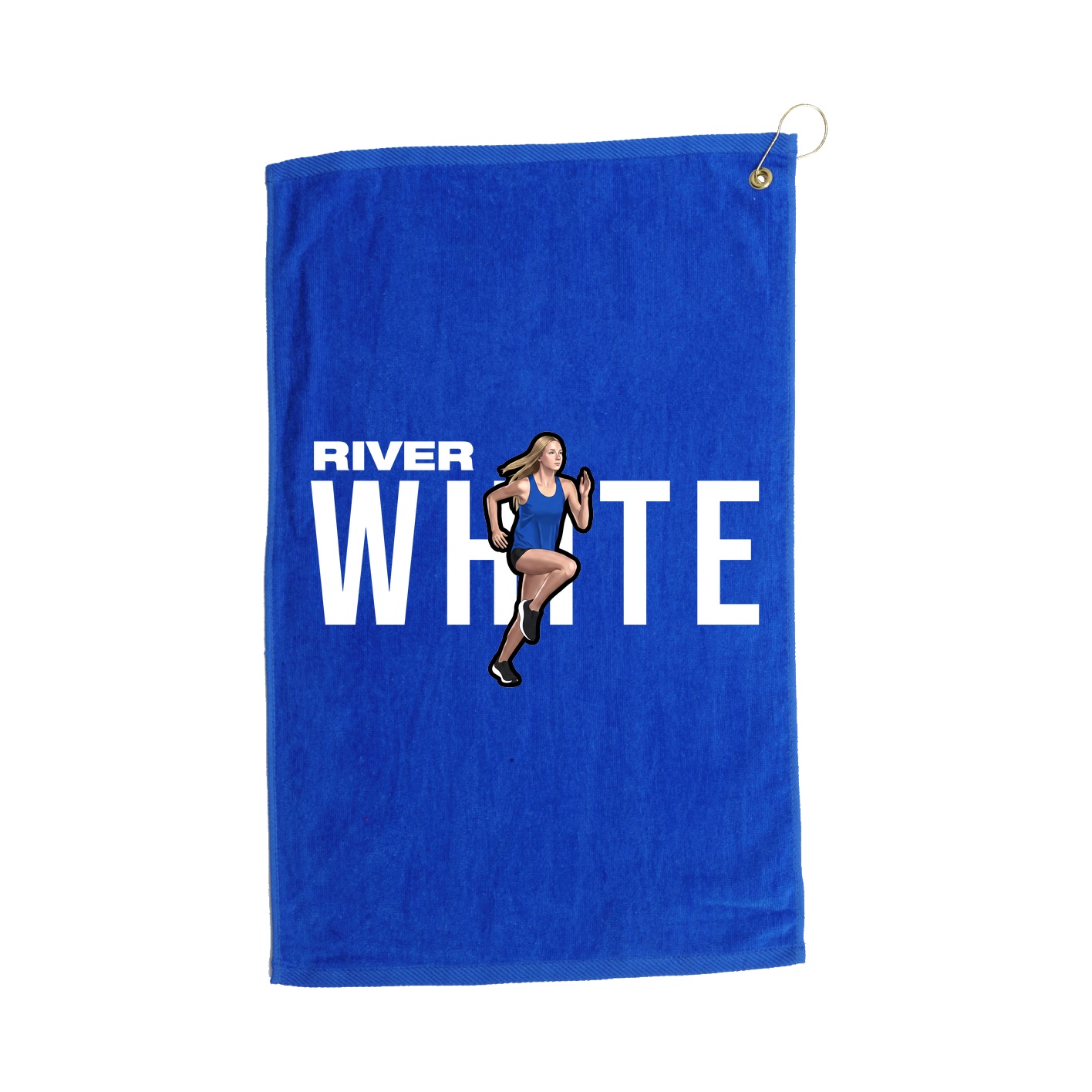 Golf Towel — Player Name in Royal