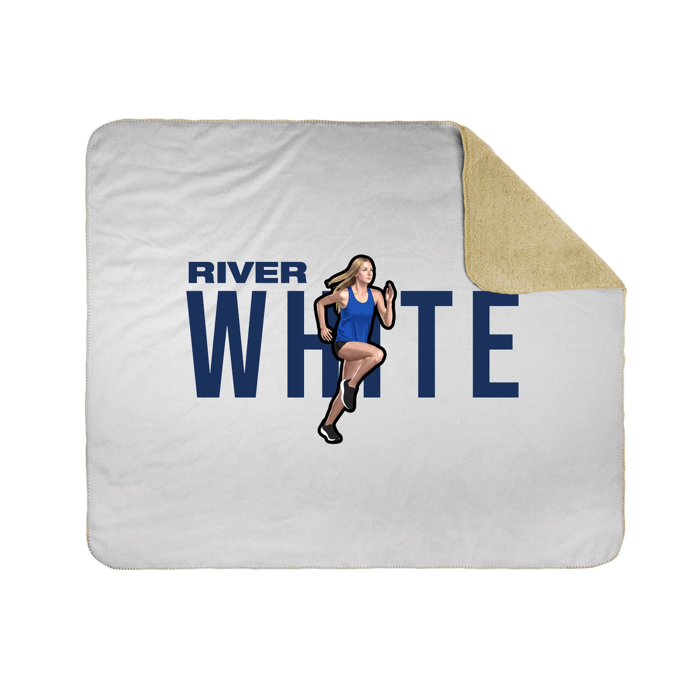 Throw Blanket — Player Name in White