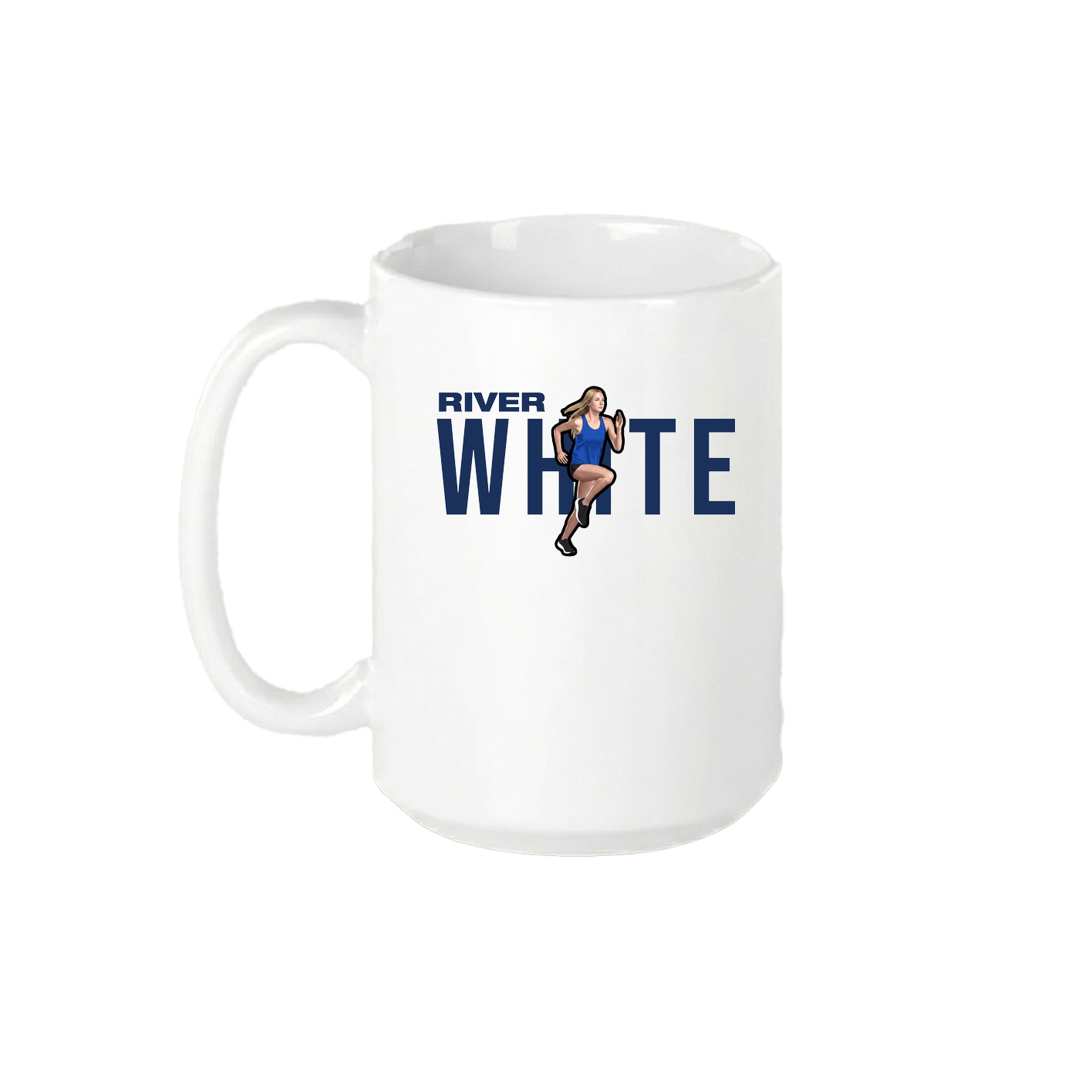 15oz Coffee Mug — Player Name in White