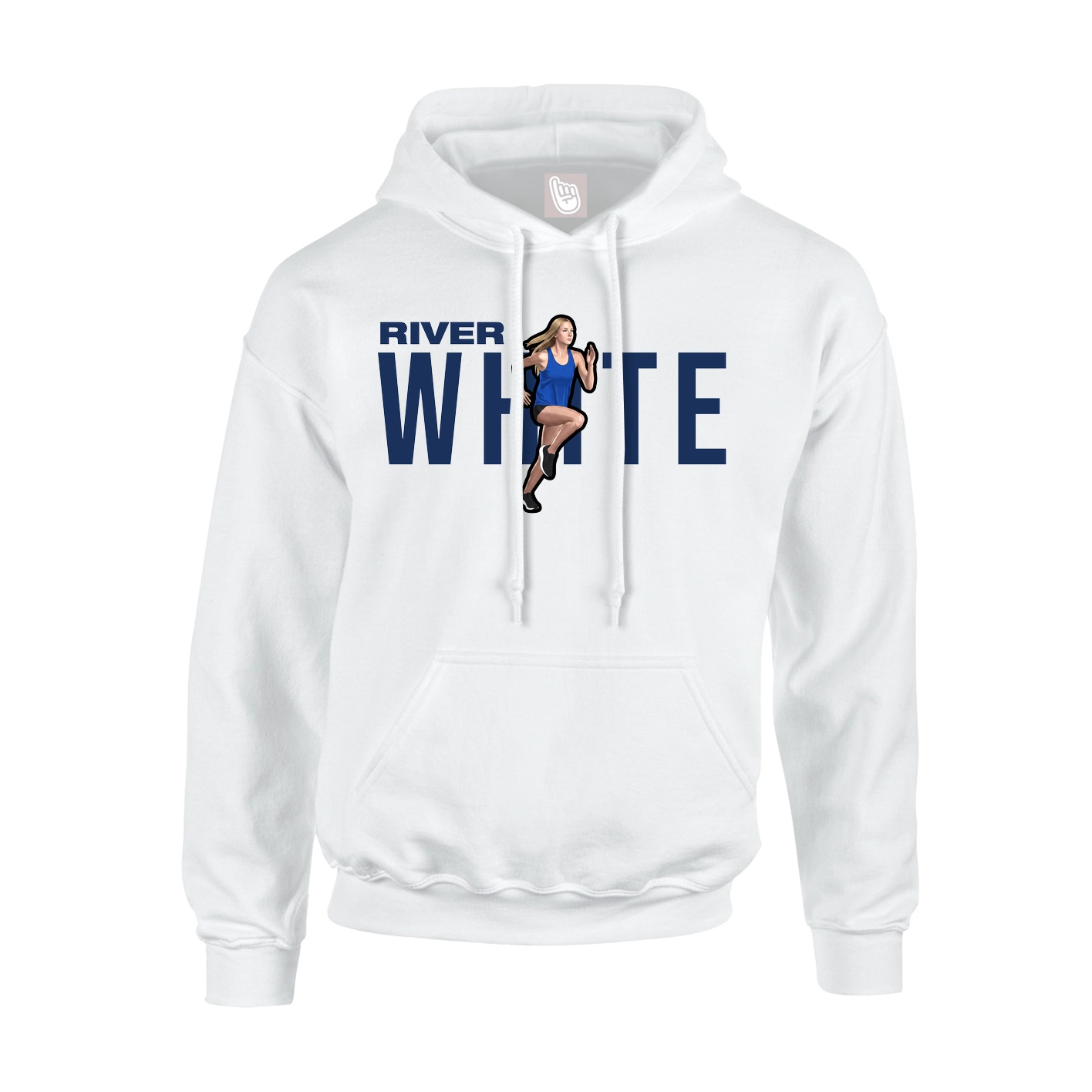 Youth Hoodie — Player Name in White