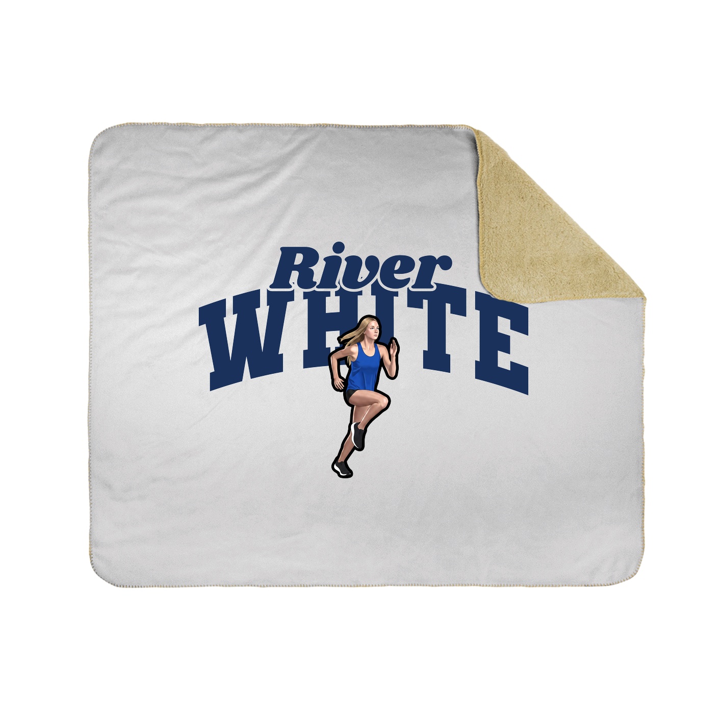 Throw Blanket — Signature Arch in White