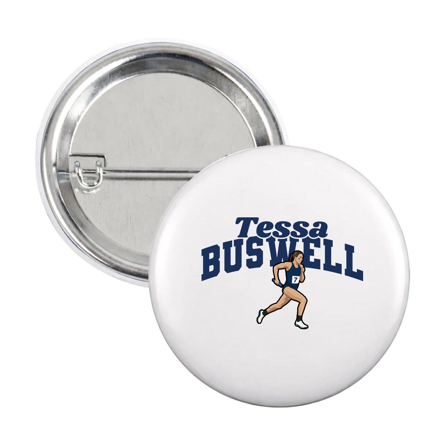 Game Day Button — Signature Arch in White