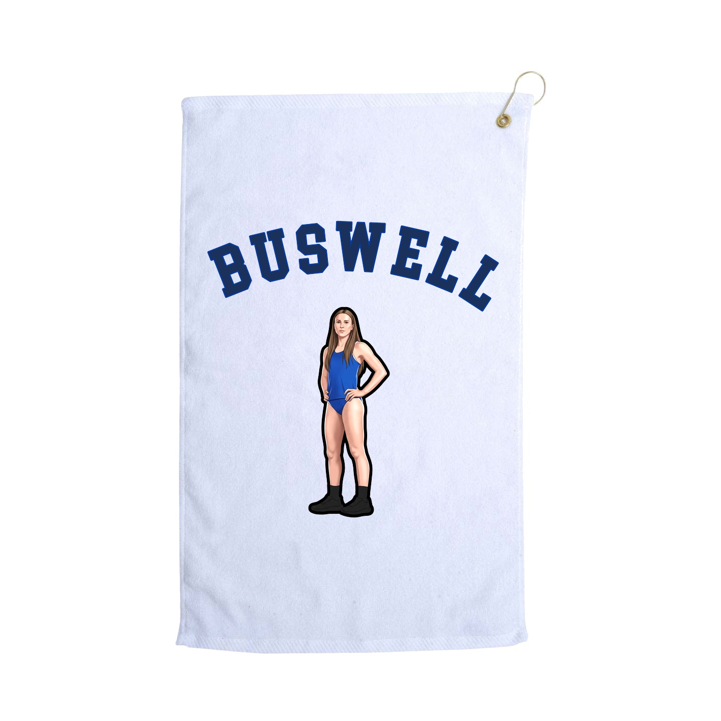 Golf Towel — Shirsey Arch in White