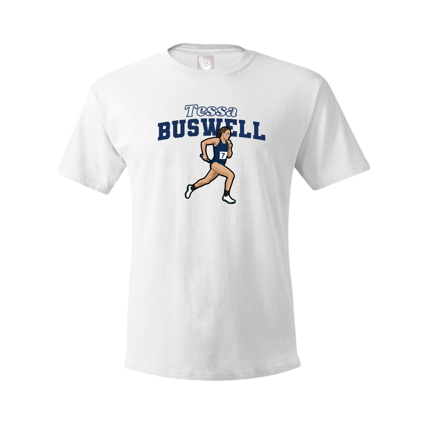 Tee — Name Arch in White