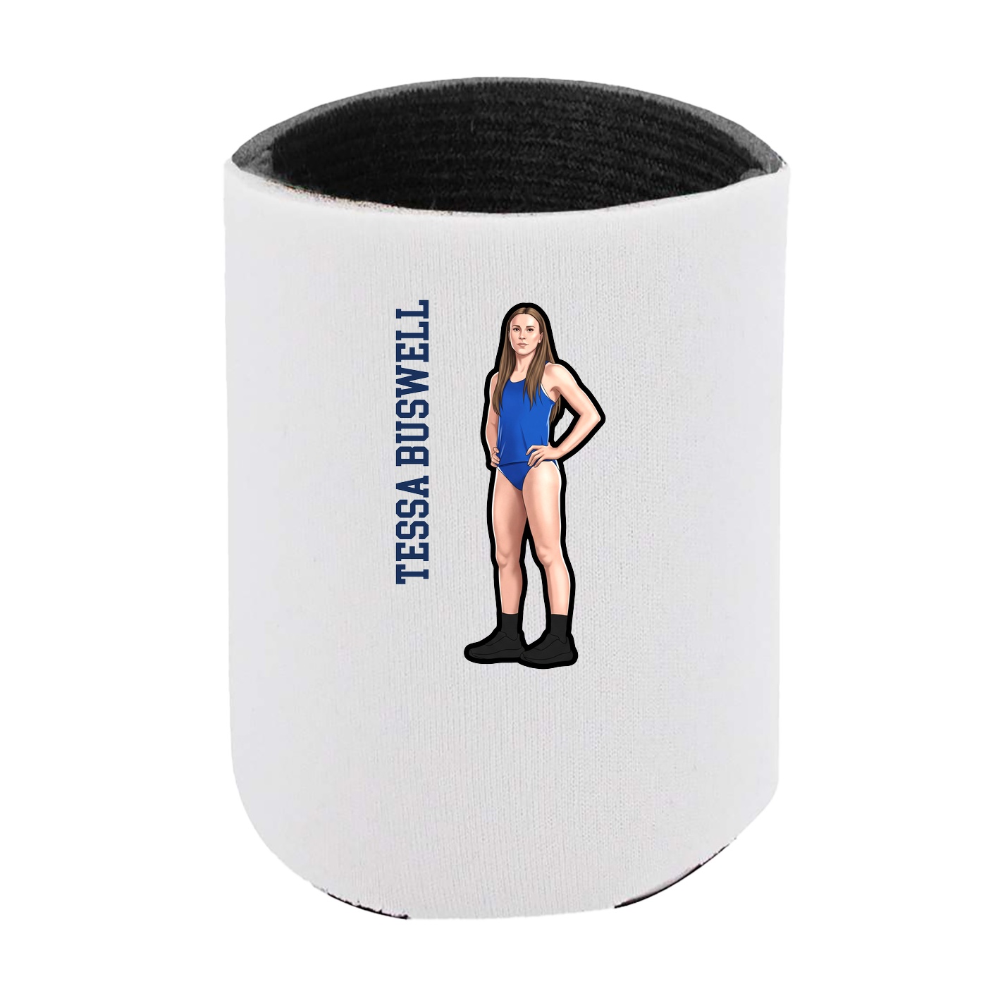 Can Holder — Name Vertical in White