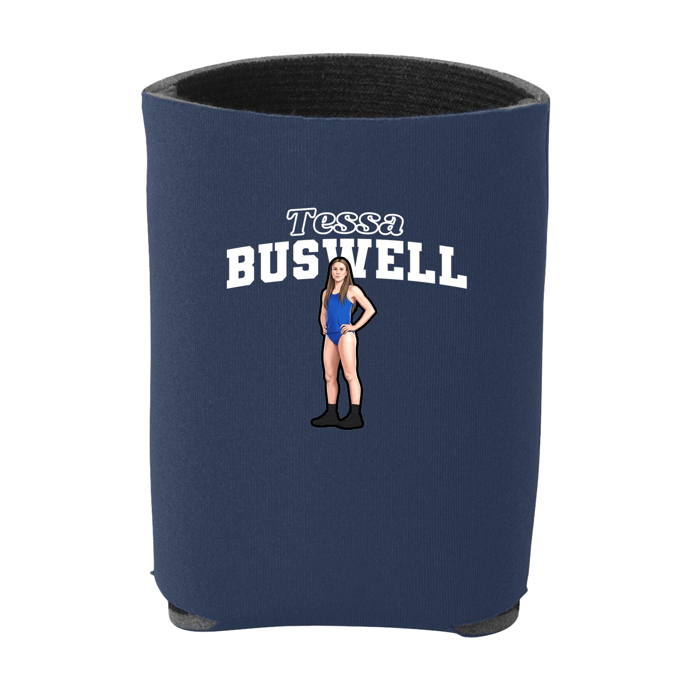 Can Holder — Name Arch in Navy