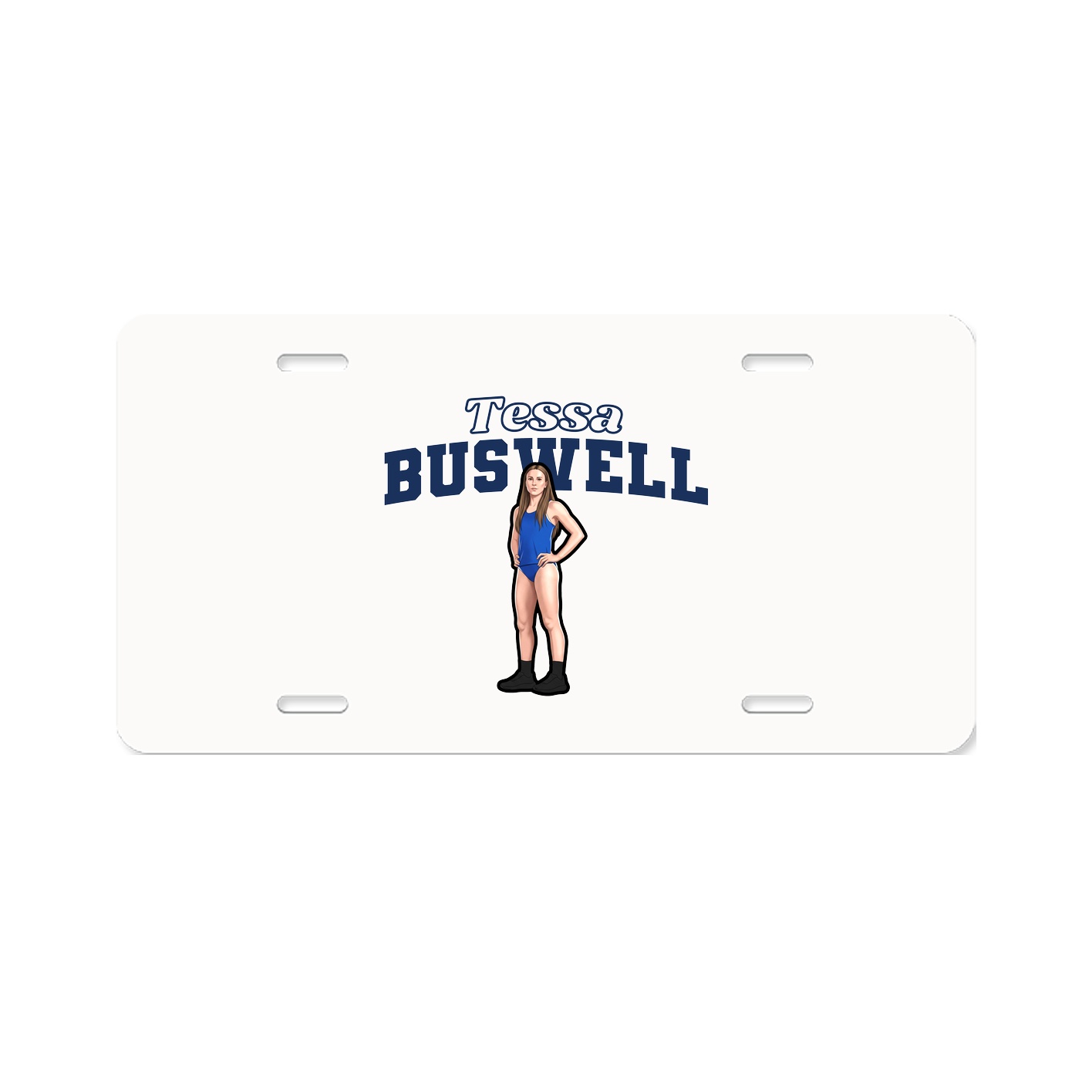 License Plate — Name Arch in Classic