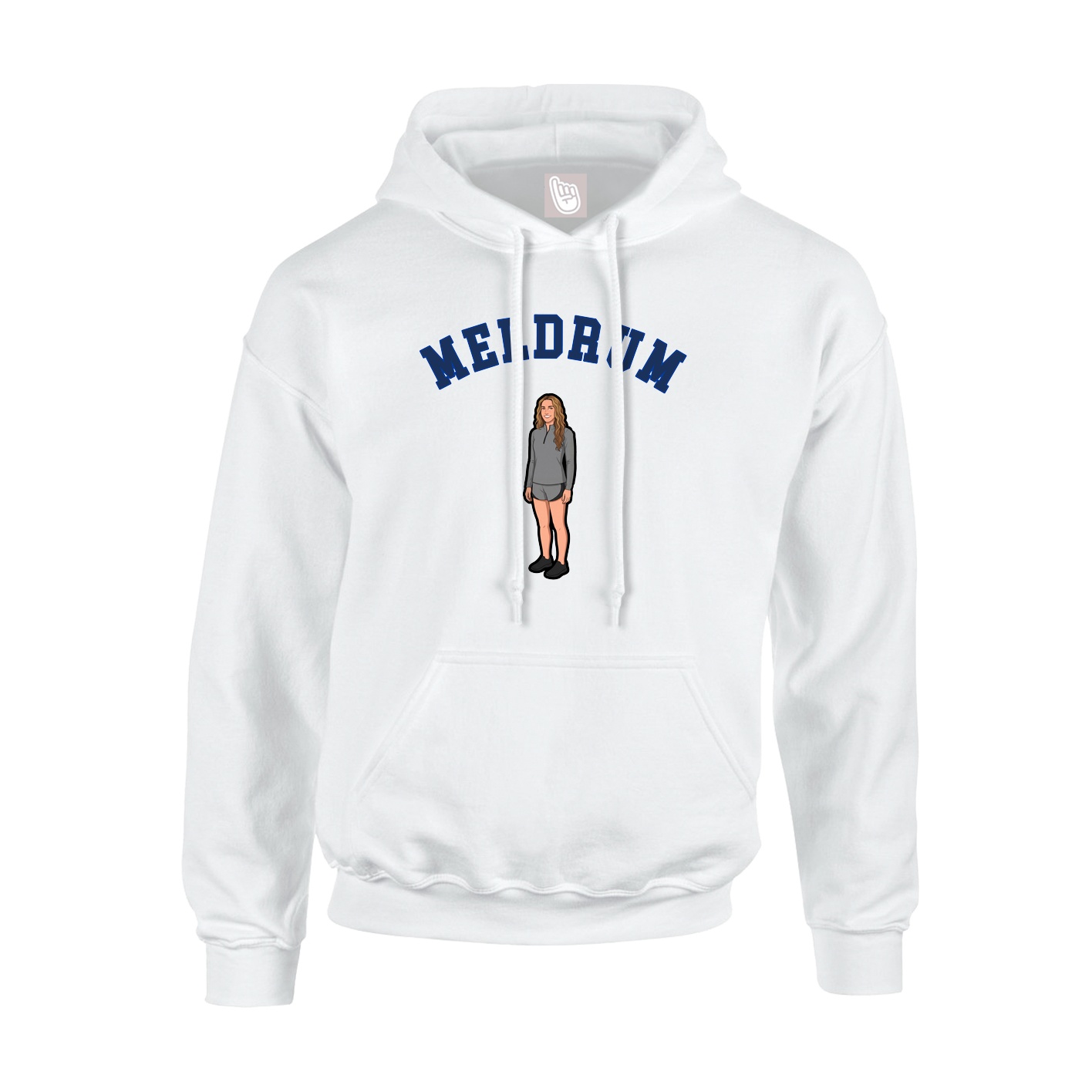 Youth Hoodie — Shirsey Arch in White
