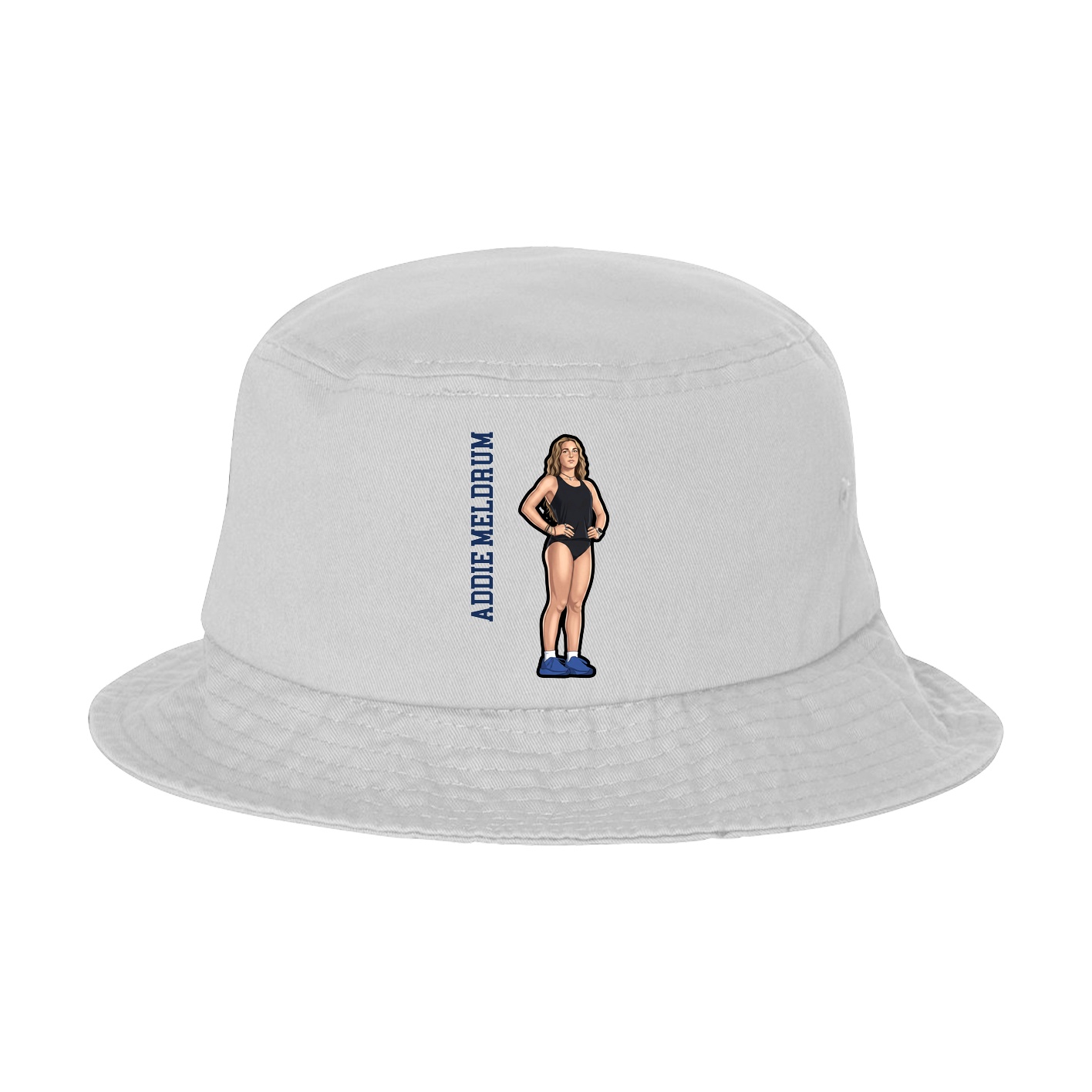 Bucket Cap — Name Vertical in White