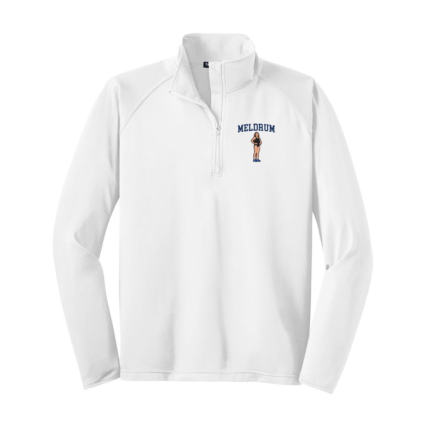 Q-Zip Pullover — Shirsey in White