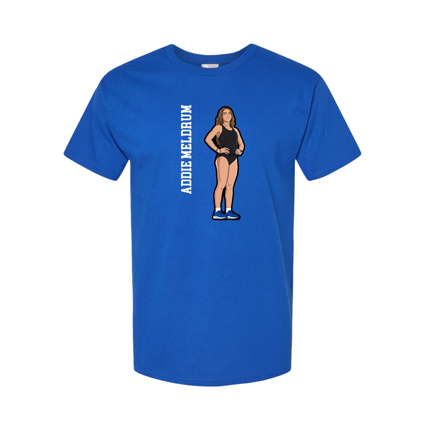Tee — Name Vertical in Royal