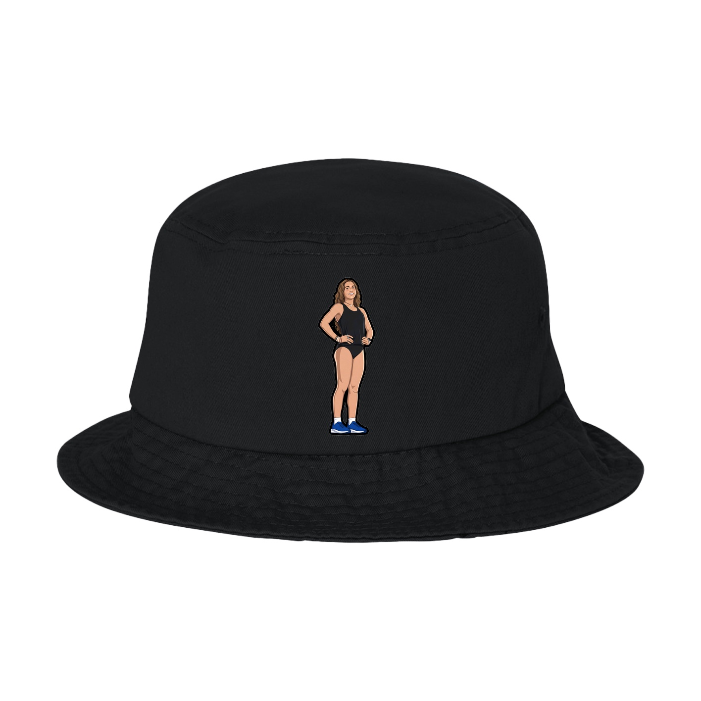 Bucket Cap — Name Vertical in Black