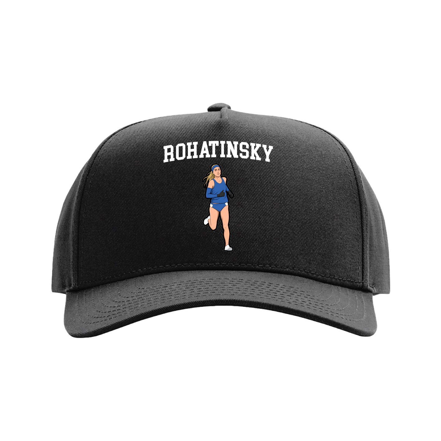 Full Fabric Five-Panel Champ Cap — Shirsey in Black