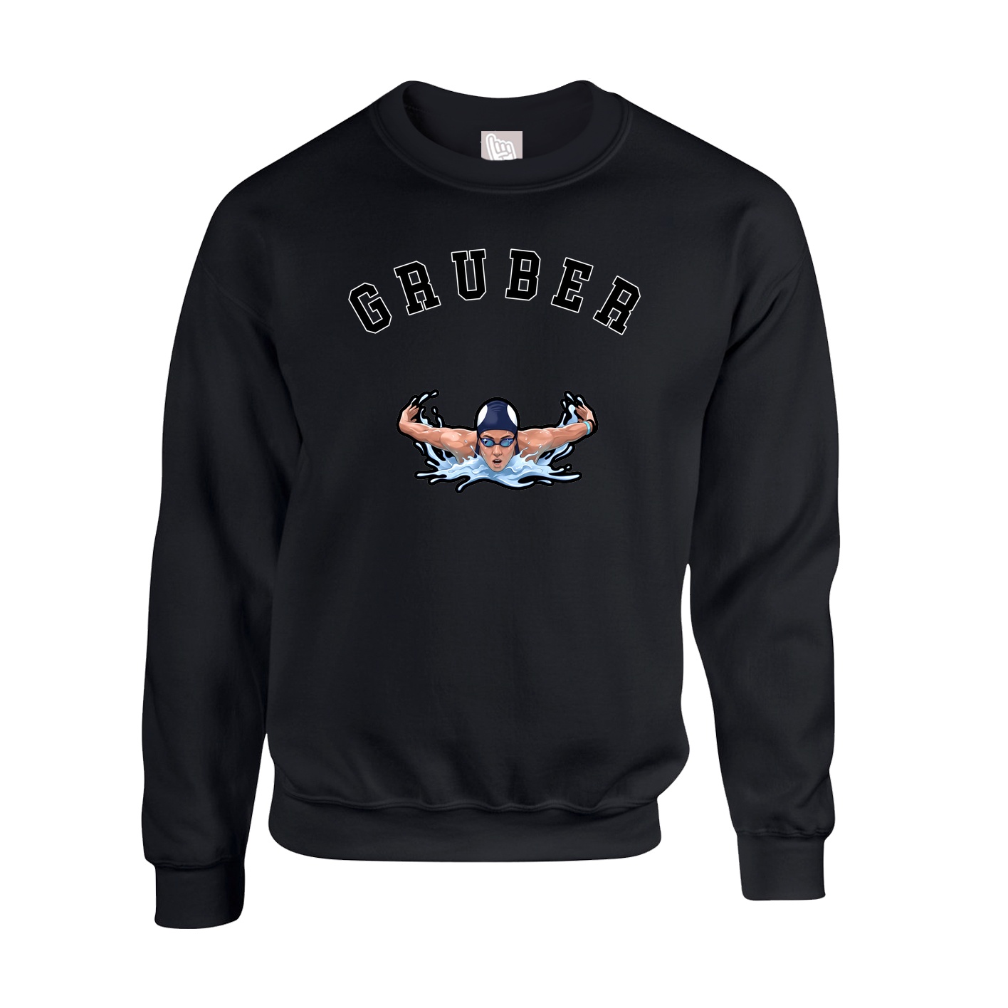 Fleece Crew — Shirsey Arch in Black