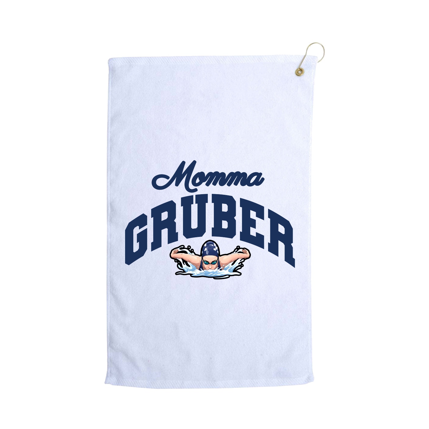 Golf Towel — Mothers Day Arch in White