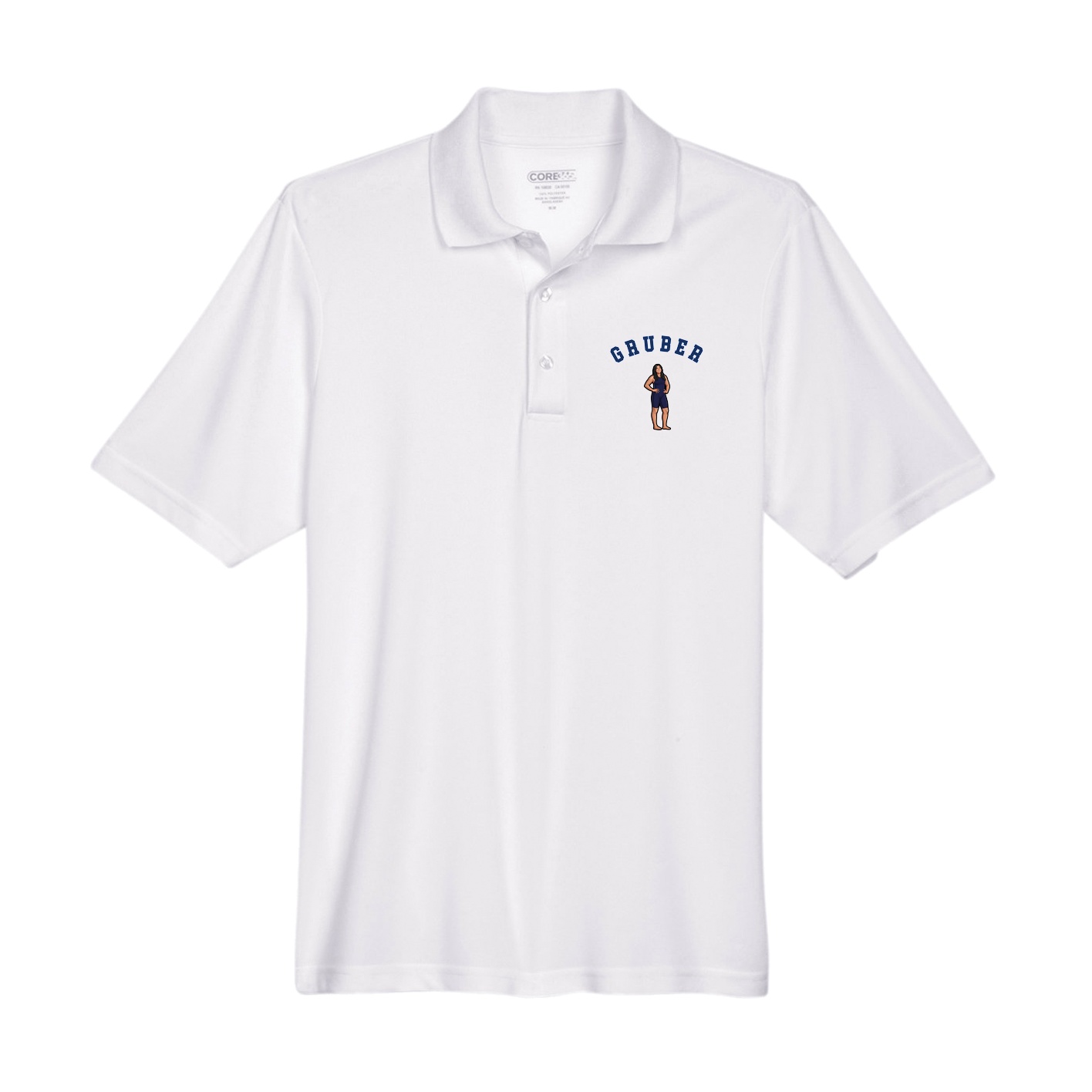 Performance Polo — Shirsey Arch in White