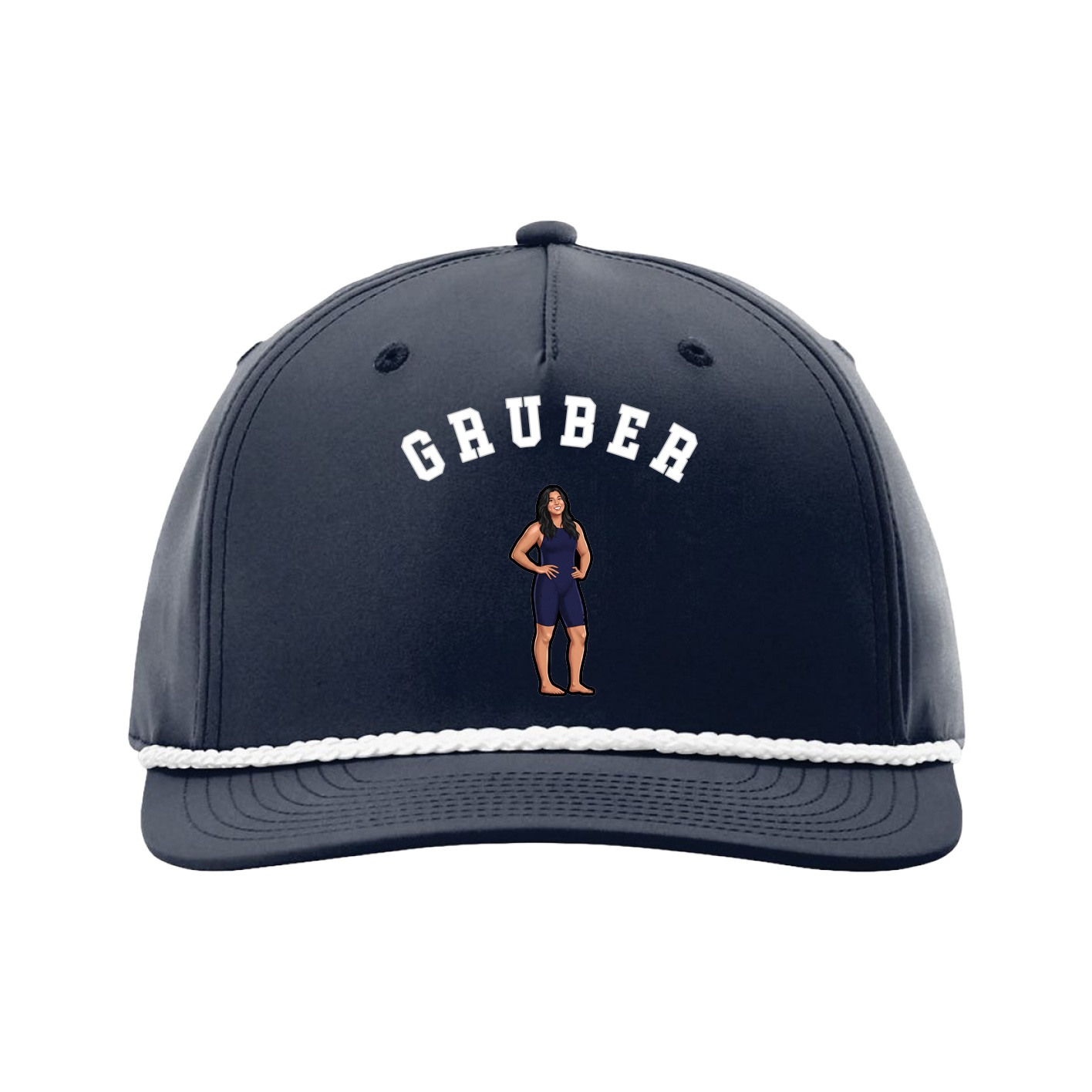 Five-Panel Classic Rope Cap — Shirsey Arch in Navy