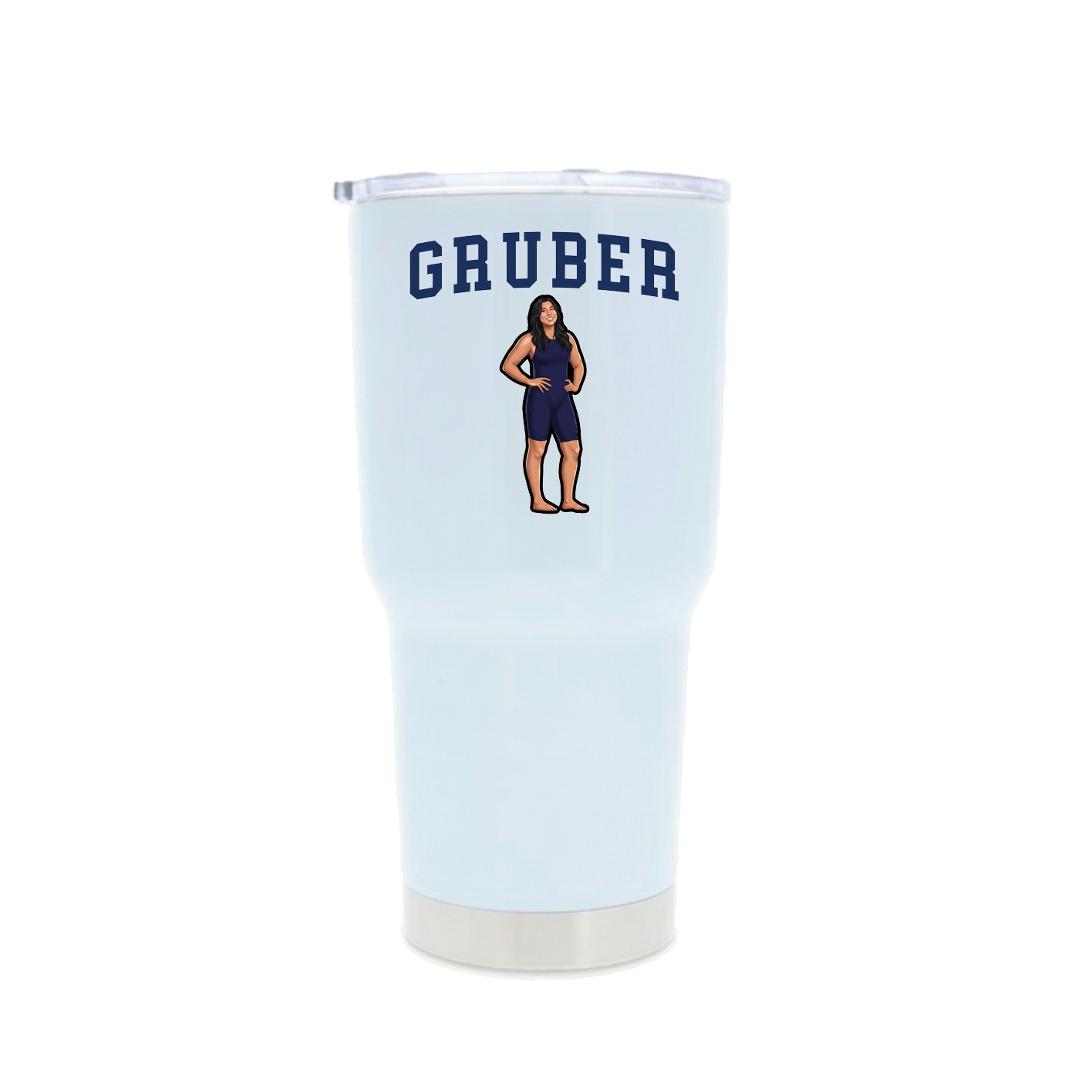 30oz Stainless Steel Tumbler — Shirsey in White