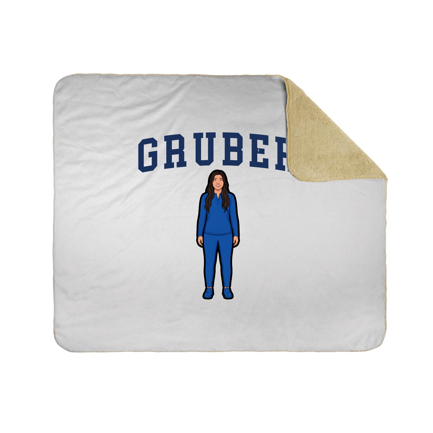 Throw Blanket — Shirsey in White