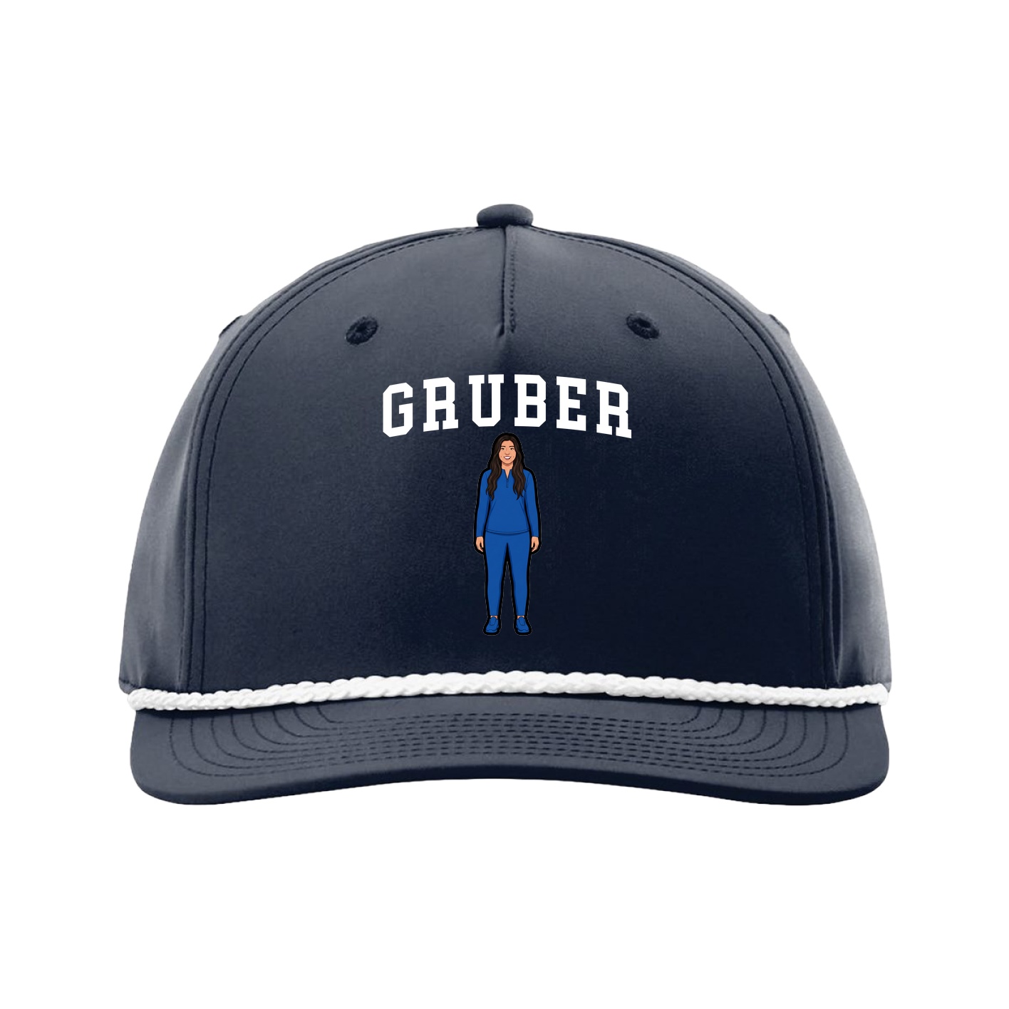Five-Panel Classic Rope Cap — Shirsey in Navy