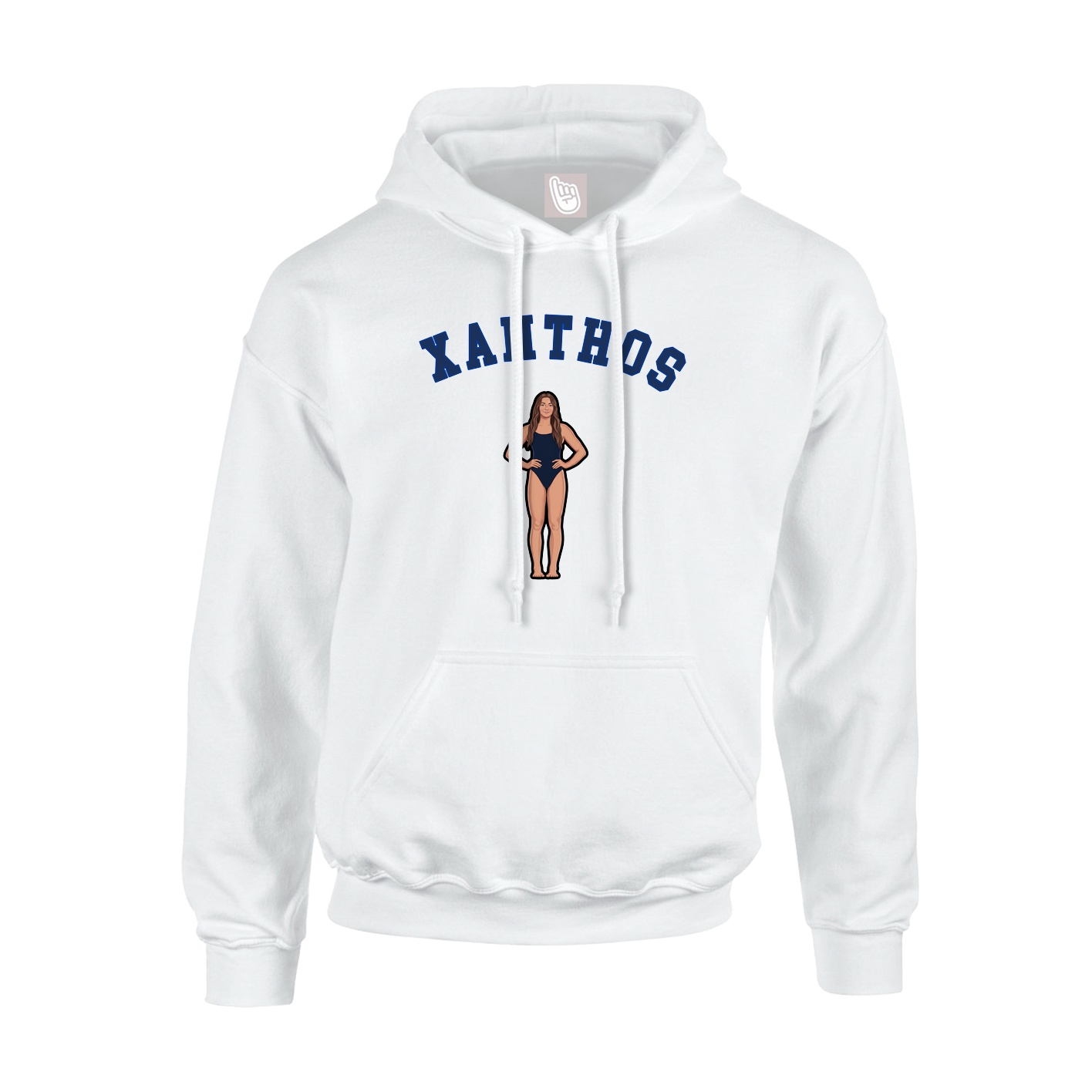 Hoodie — Shirsey Arch in White