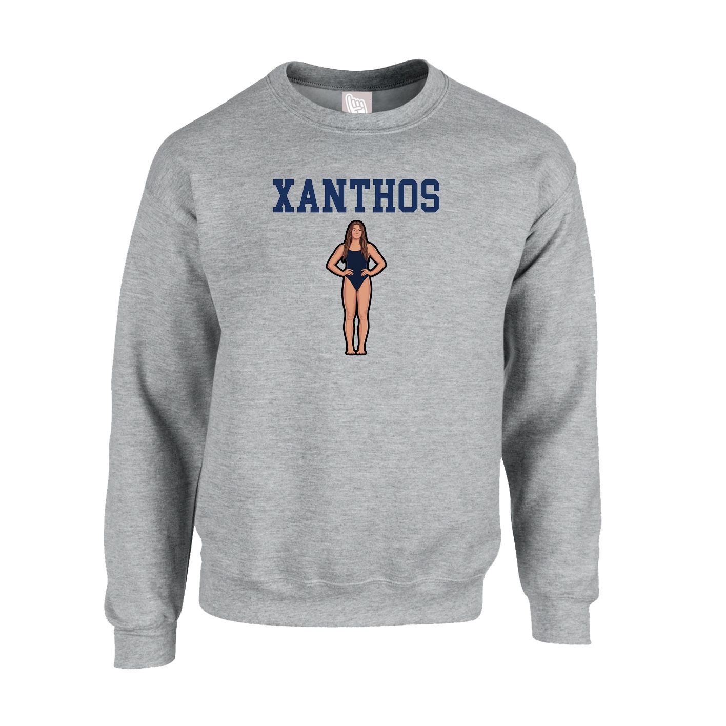 Fleece Crew — Shirsey in Grey