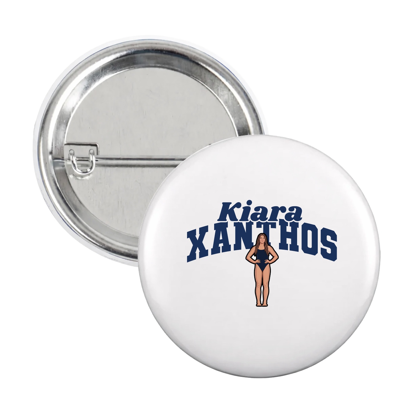 Game Day Button — Signature Arch in White