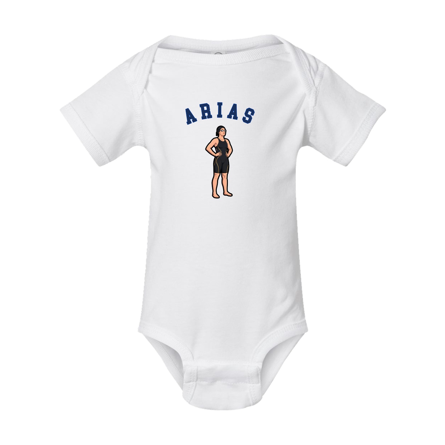 Baby Onesie — Shirsey Arch in White