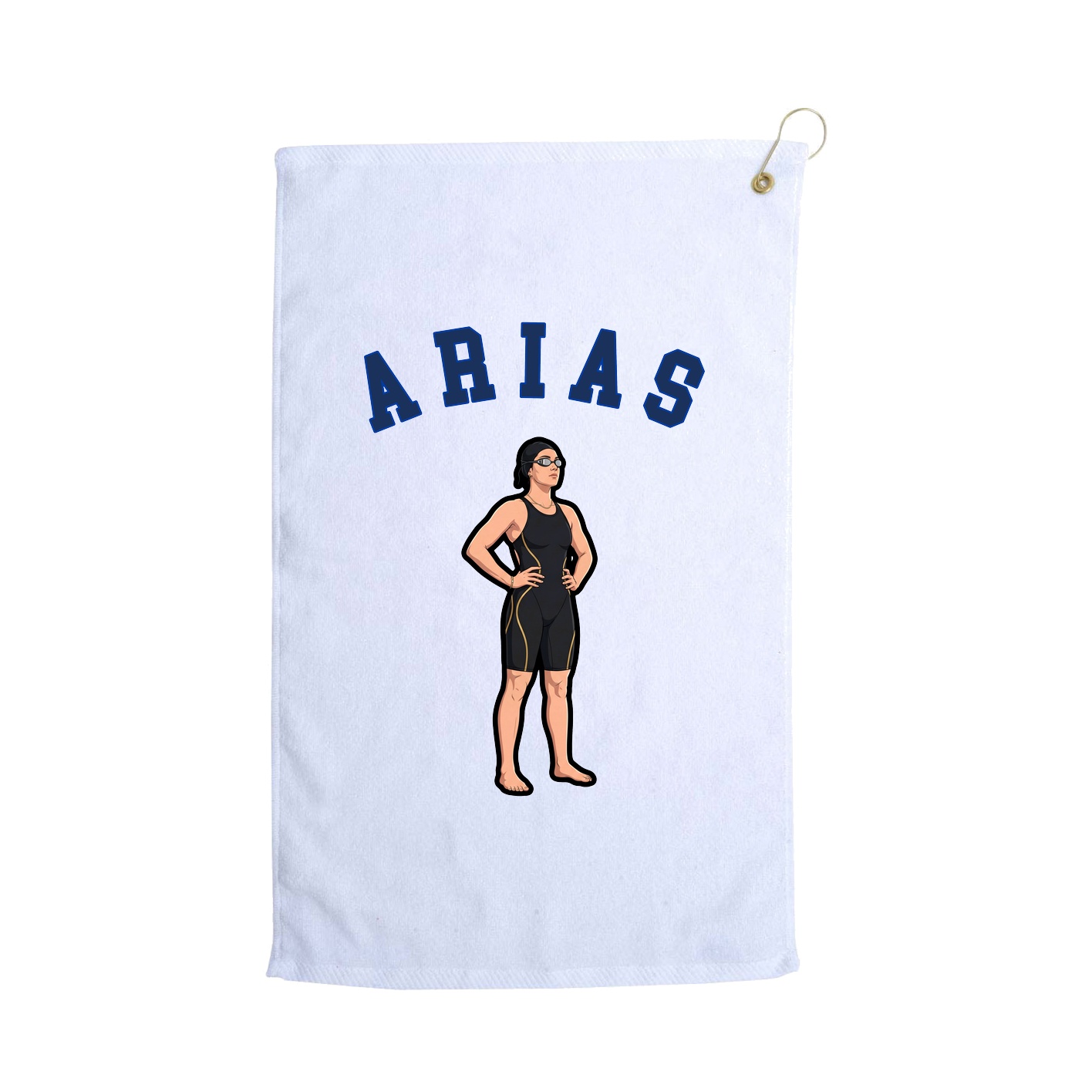 Golf Towel — Shirsey Arch in White