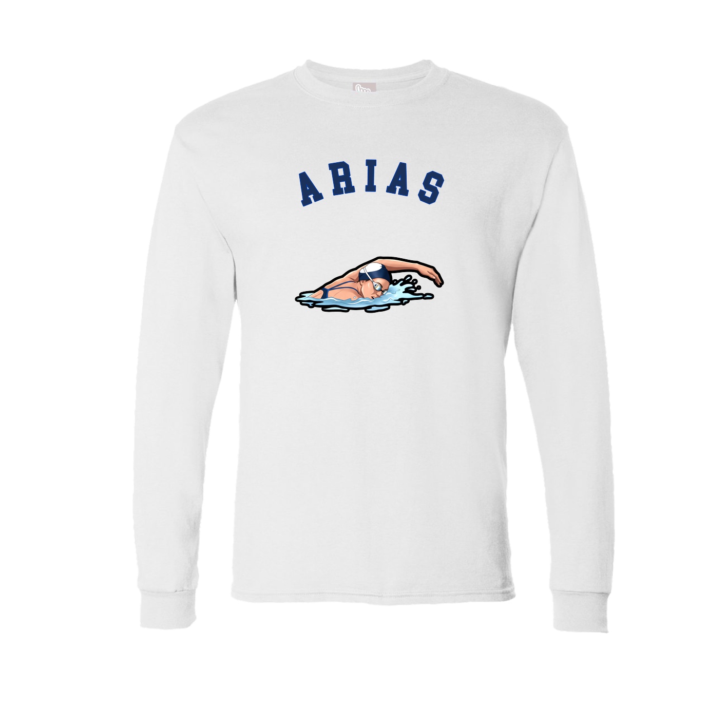 Long Sleeve Tee — Shirsey Arch in White