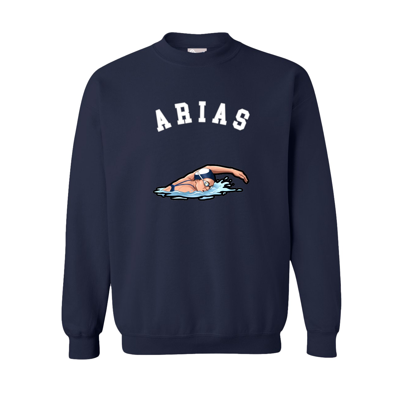 Fleece Crew — Shirsey Arch in Navy