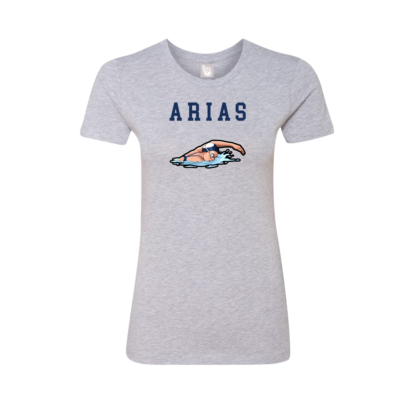 Fitted Women's Tee — Shirsey in Grey