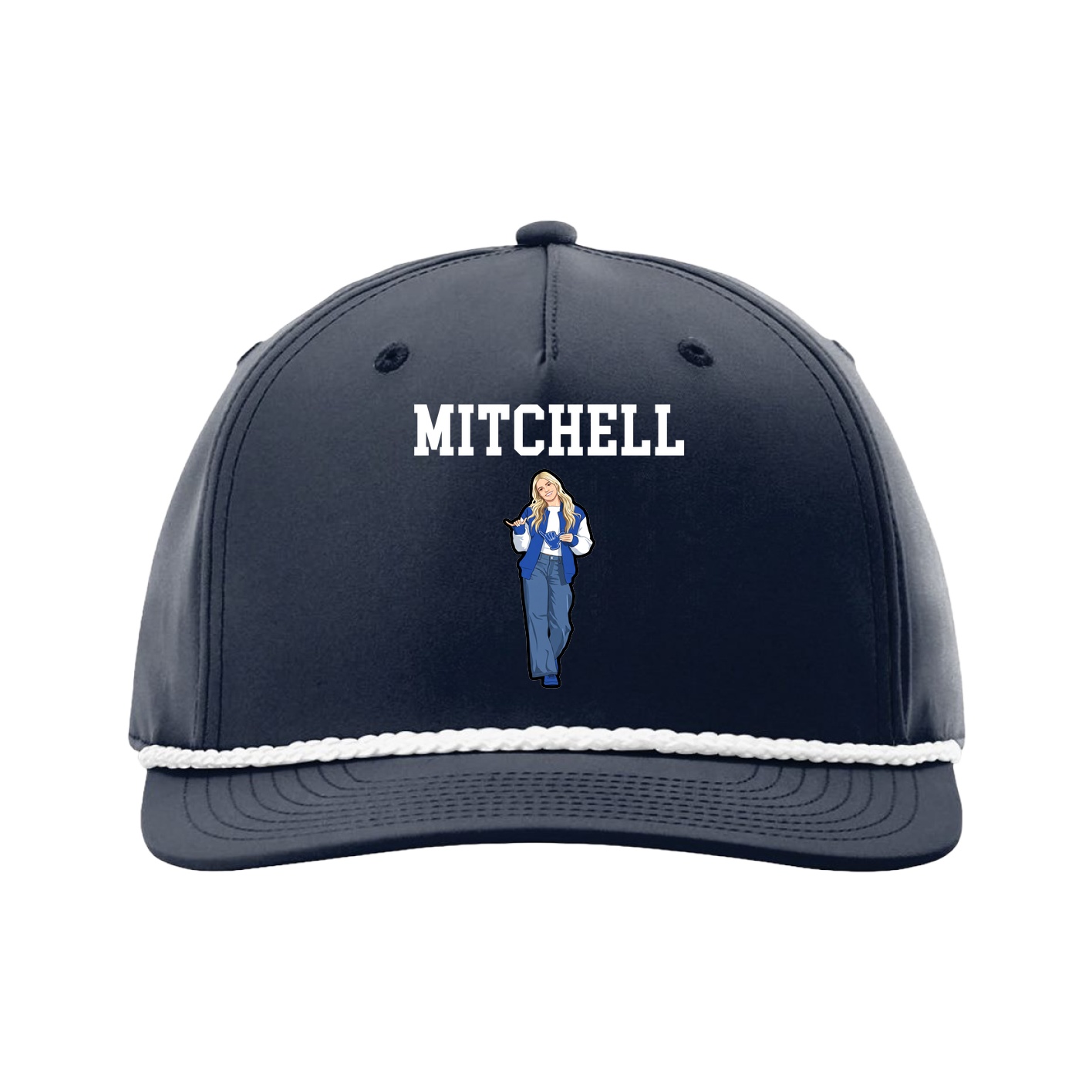 Five-Panel Classic Rope Cap — Shirsey in Navy