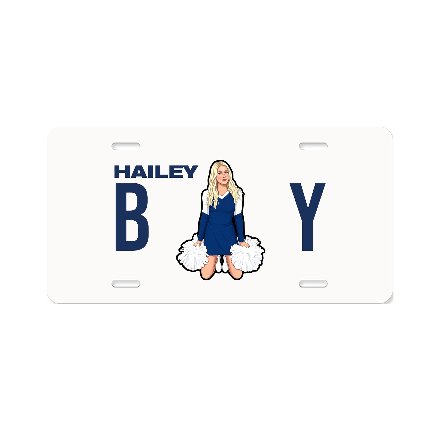 License Plate — Player Name in Classic