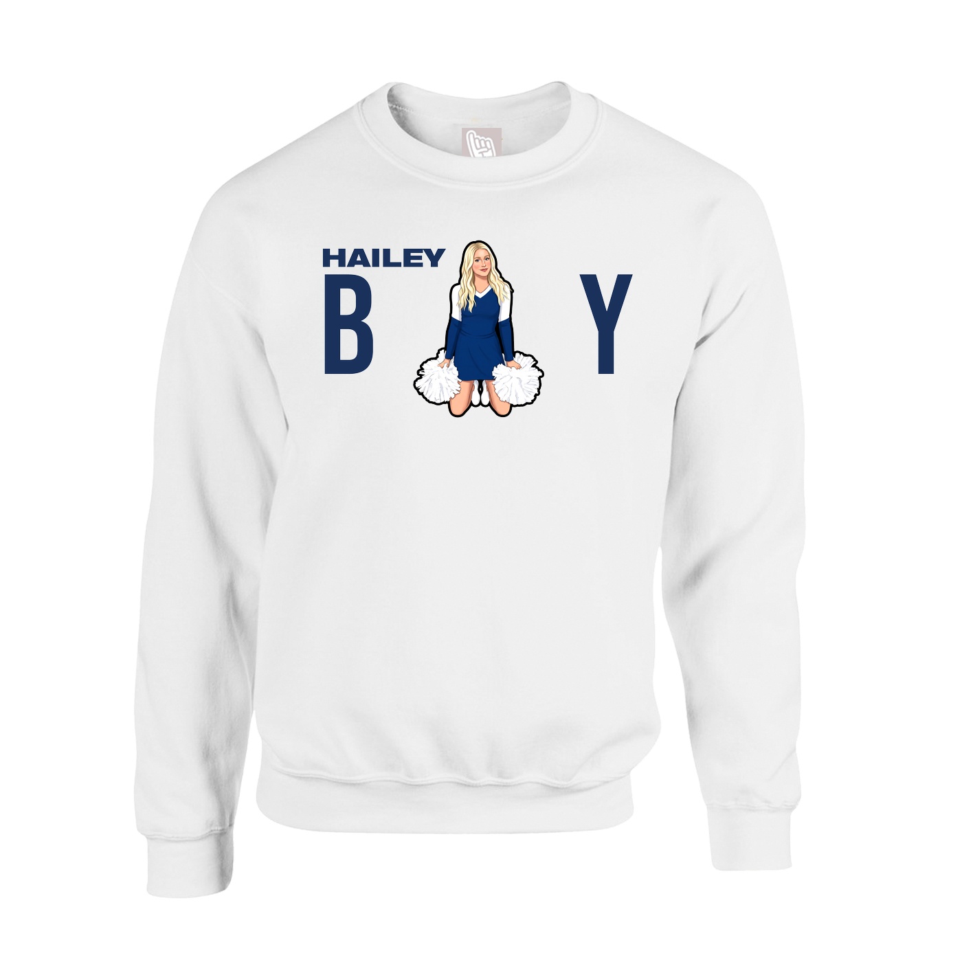 Fleece Crew — Player Name in White