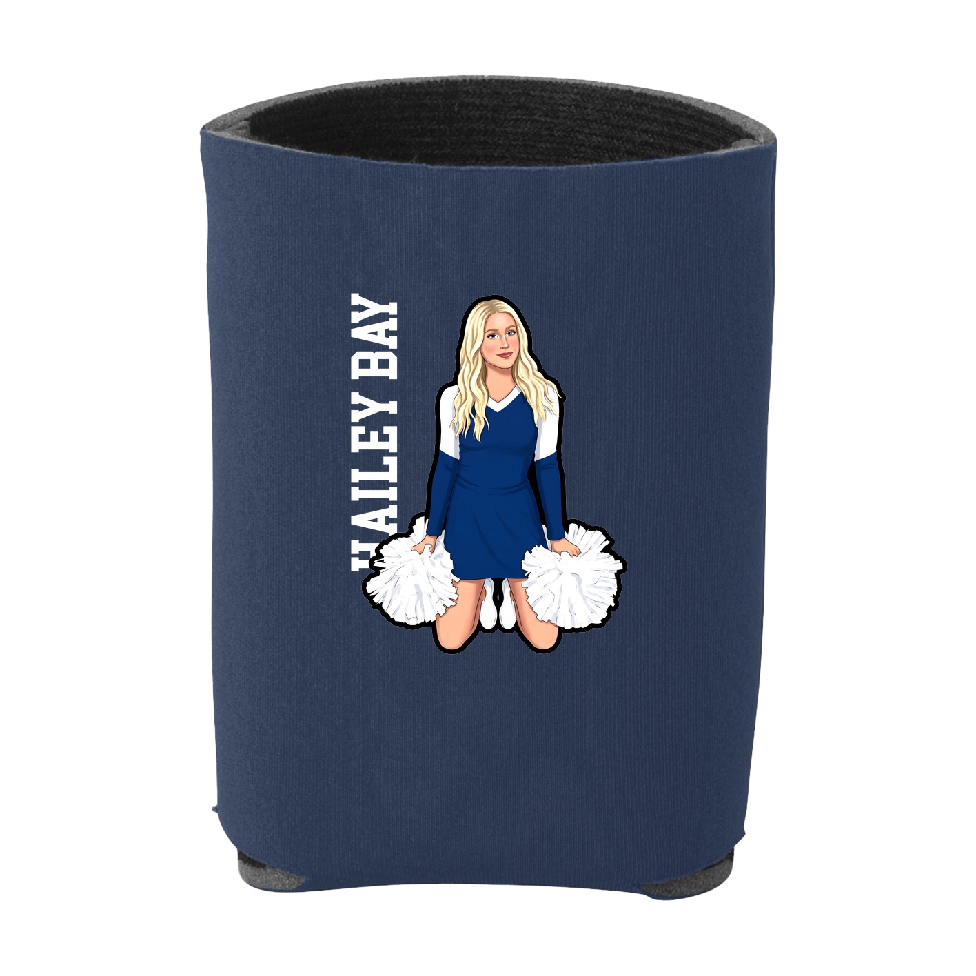 Can Holder — Name Vertical in Navy