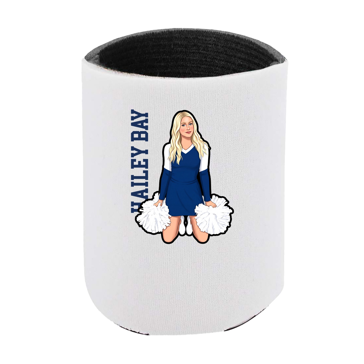 Can Holder — Name Vertical in White
