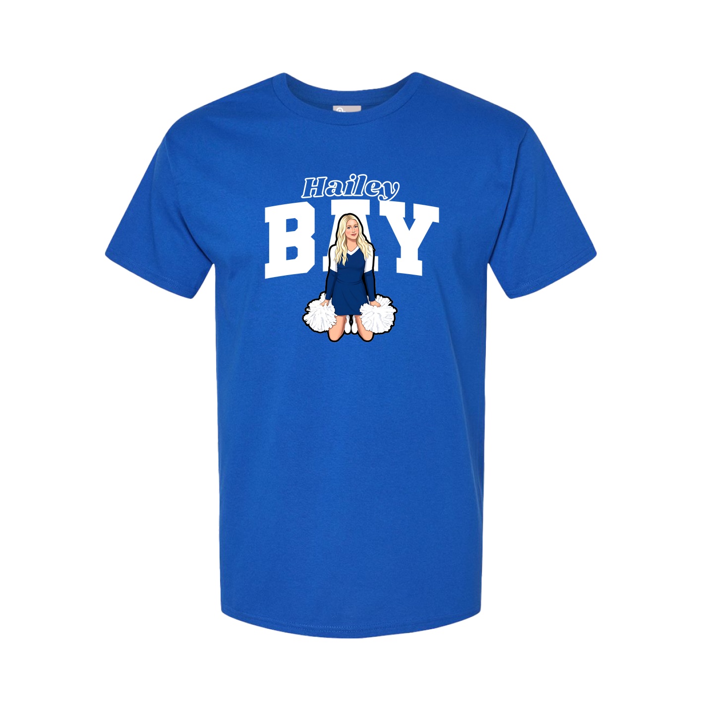 Youth Tee — Name Arch in Royal