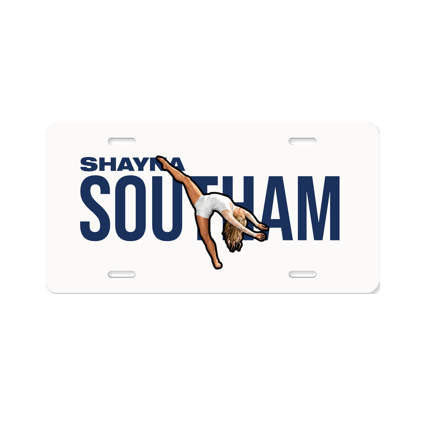 License Plate — Player Name in Classic