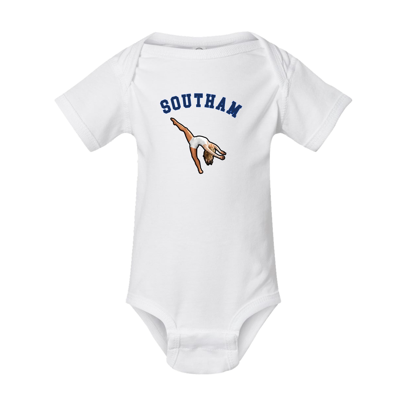 Baby Onesie — Shirsey Arch in White