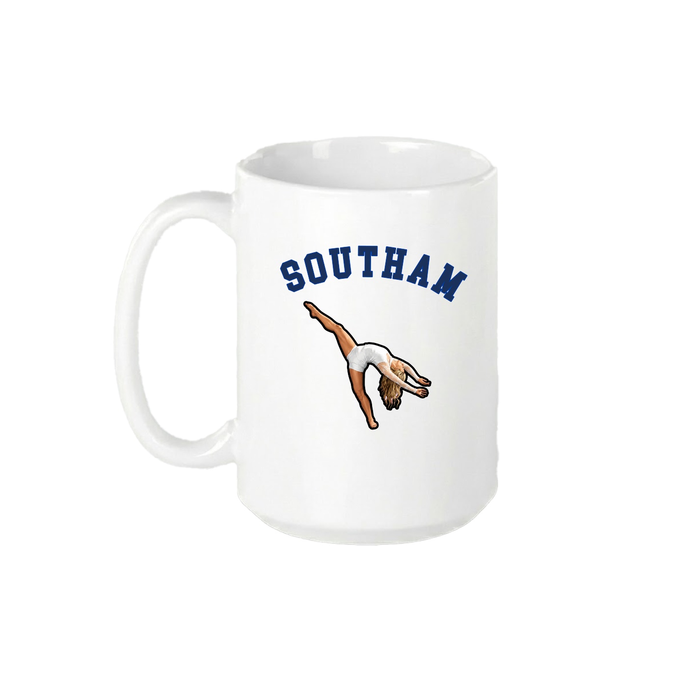 15oz Coffee Mug — Shirsey Arch in White