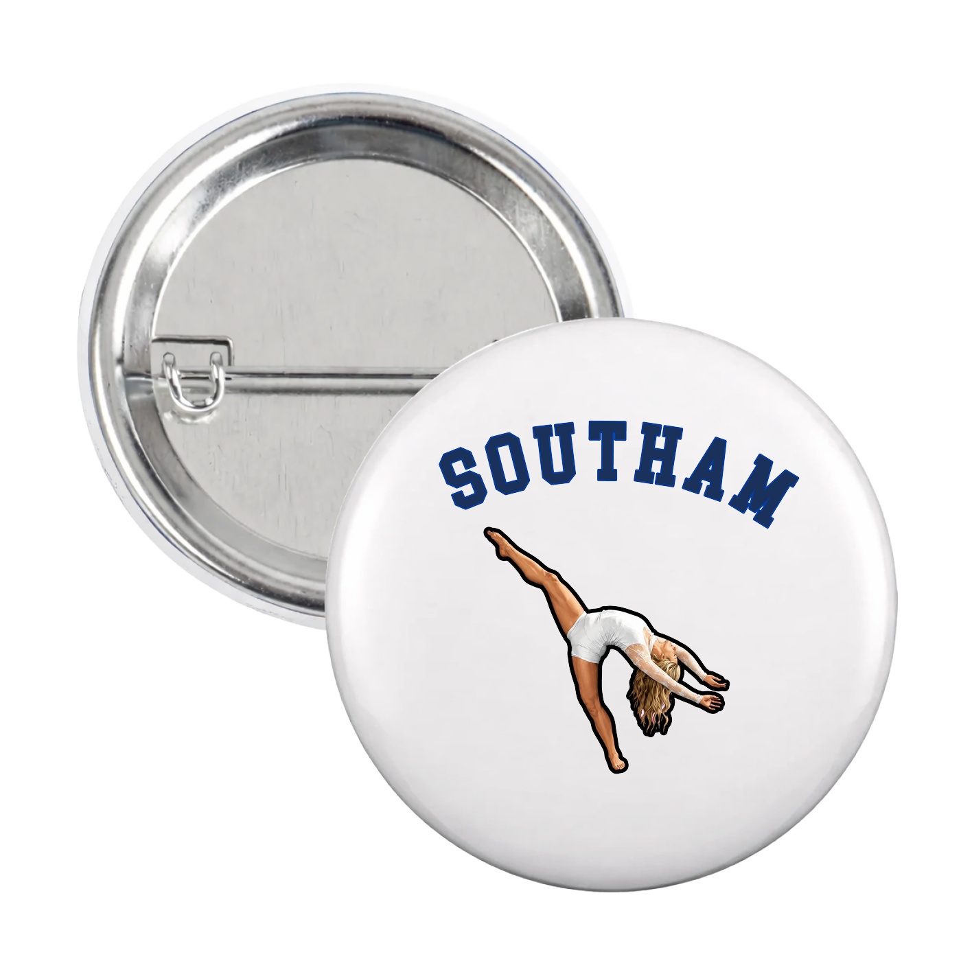 Game Day Button — Shirsey Arch in White