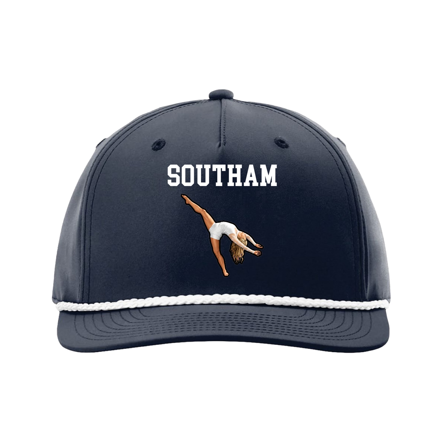 Five-Panel Classic Rope Cap — Shirsey in Navy